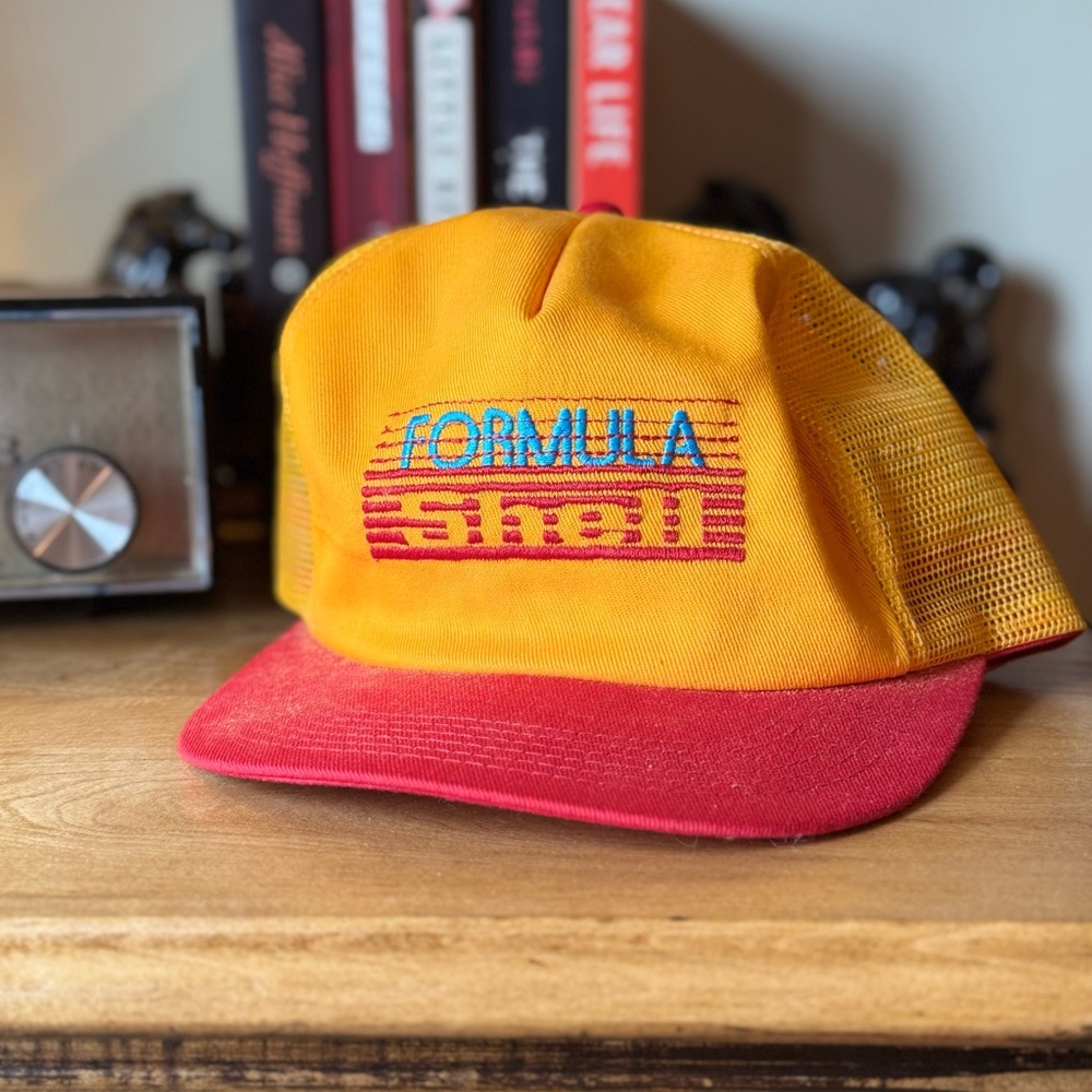 Vintage Formula Shell SnapBack Trucker Hat